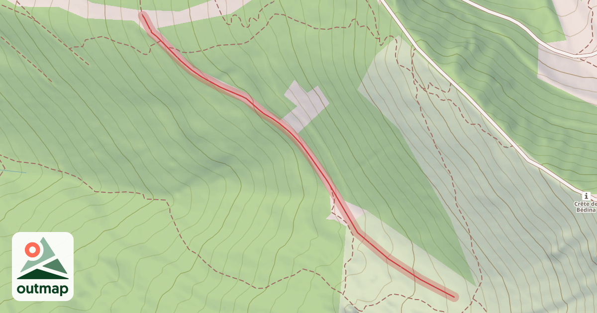 Map of Combe de Bédina