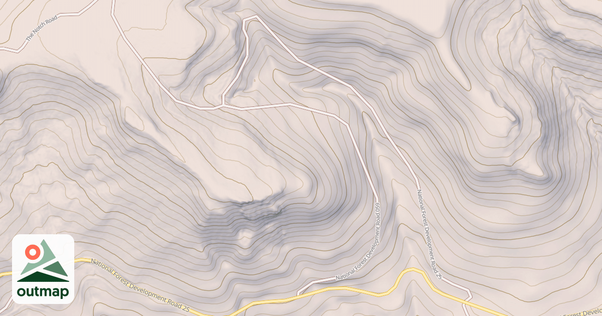 Map of USFS National Forest System Roads {1B5838A8-03CB-4414-9ED3-FB2D9D291C5E}