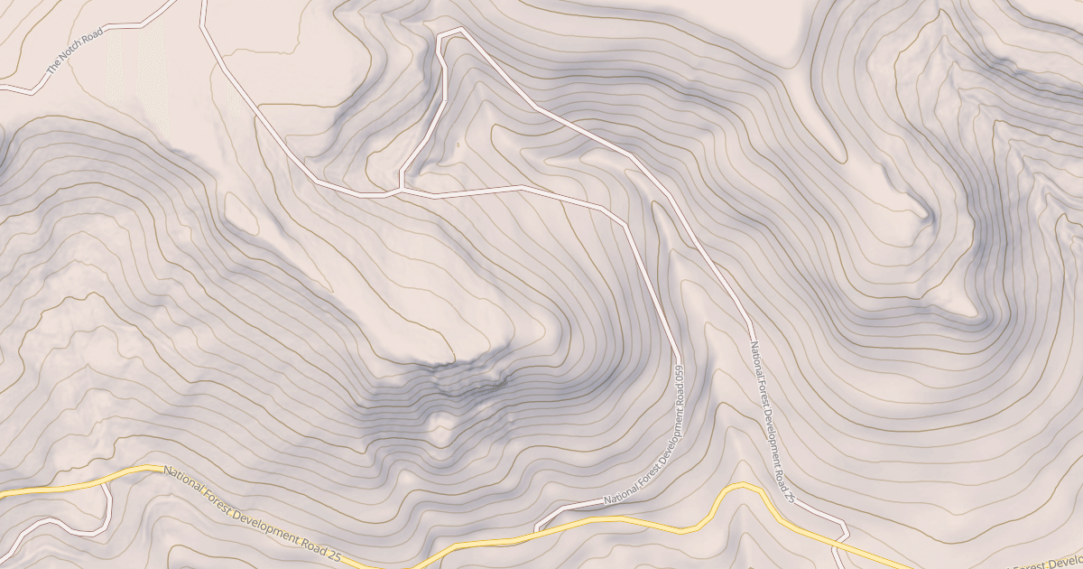 Map preview of USFS National Forest System Roads {1B5838A8-03CB-4414-9ED3-FB2D9D291C5E}