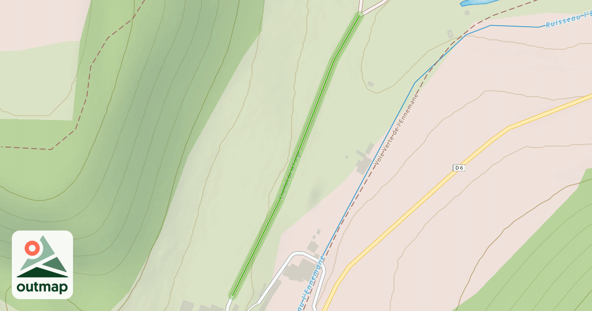Map of Chemin de la Forge