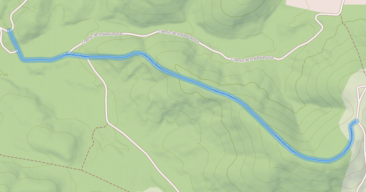 Map preview of Piste les Crottes
