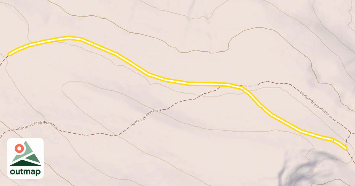 Map of Blind Bull-Horse Creek Snow Trail