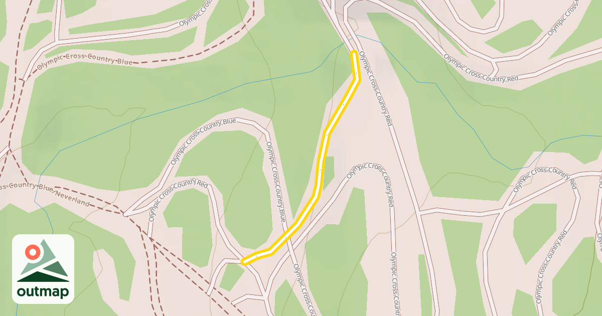 Map of Olympic Cross-Country Red
