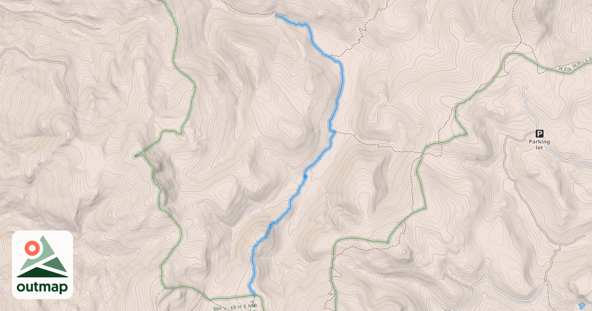 Map of Blackfoot Meadows Trail
