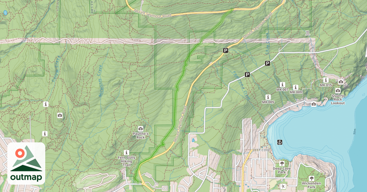 Map of Old Buck Trail