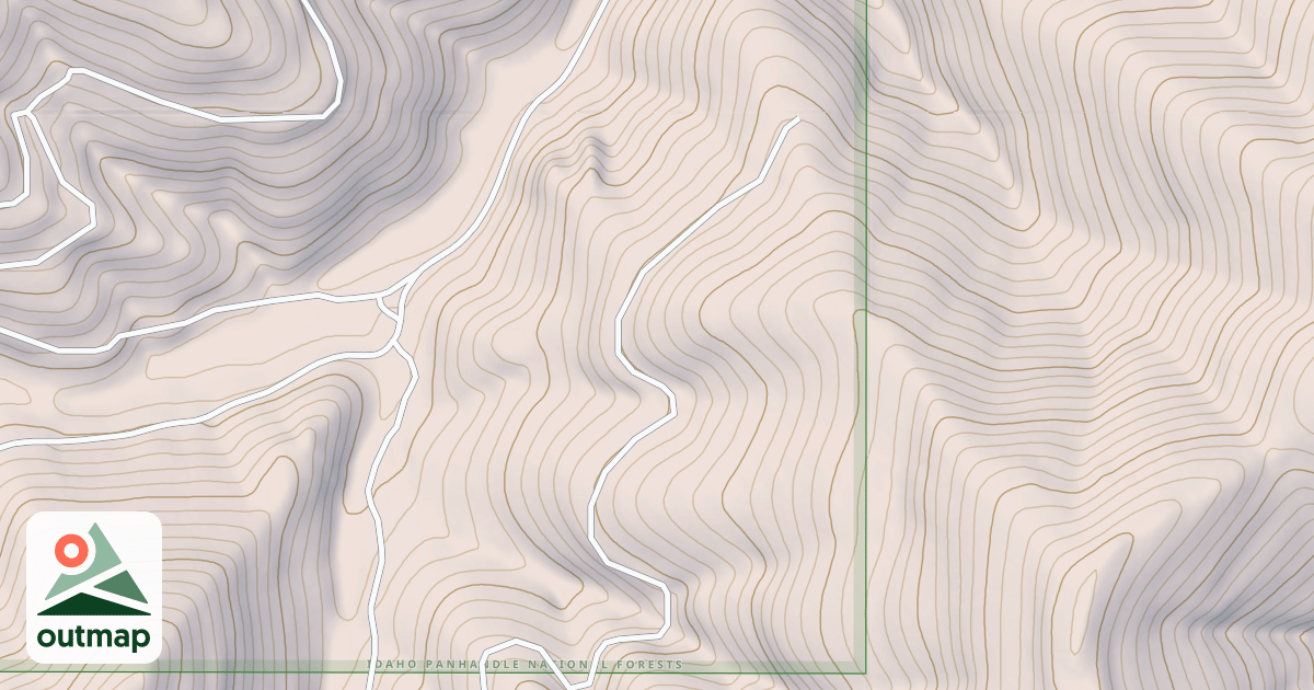 Map of BLUFF DIVIDE