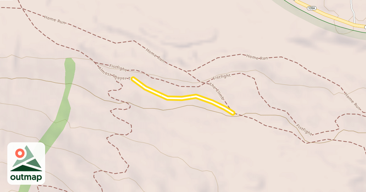 Map of Almost Thayer Trail
