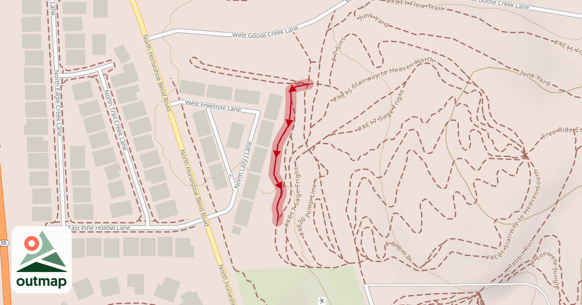 Map of #XC16 Expert Jump Line