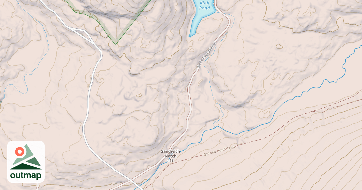 Map of Kiah Pond Snomo