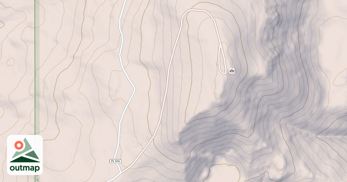 Map of HAWLEY MTN LOOKOUT