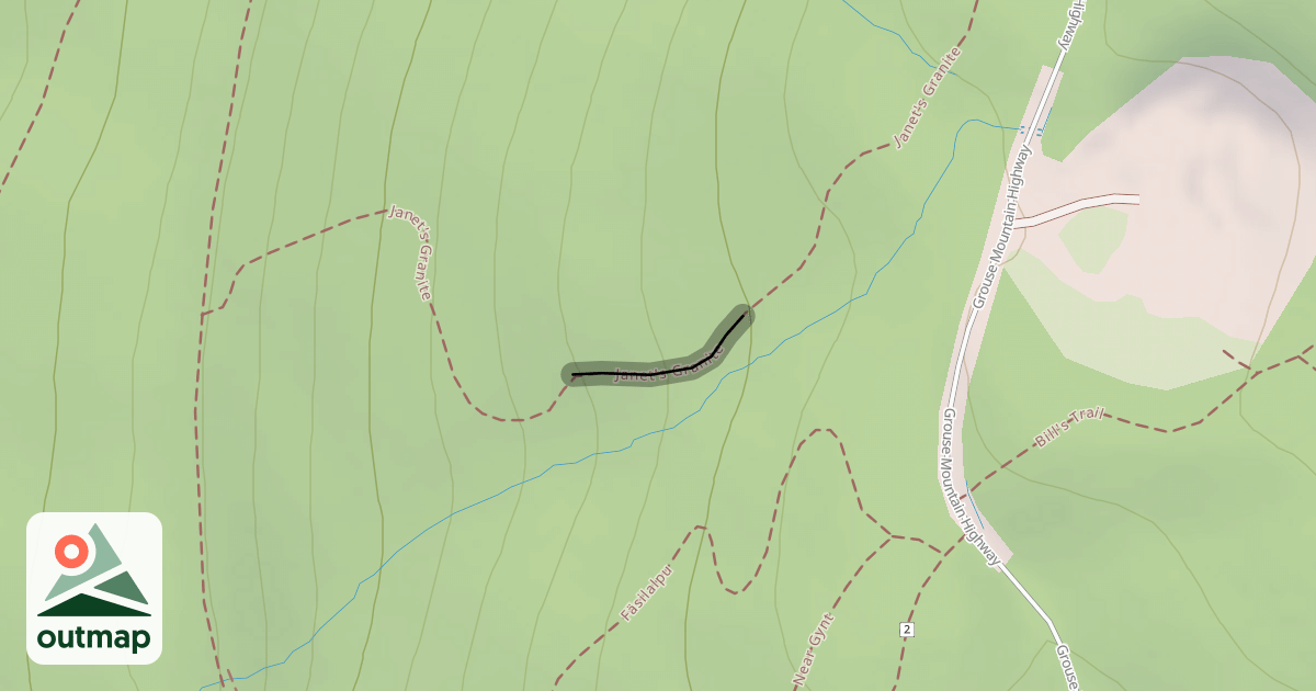 Map of Old Janet's Granite