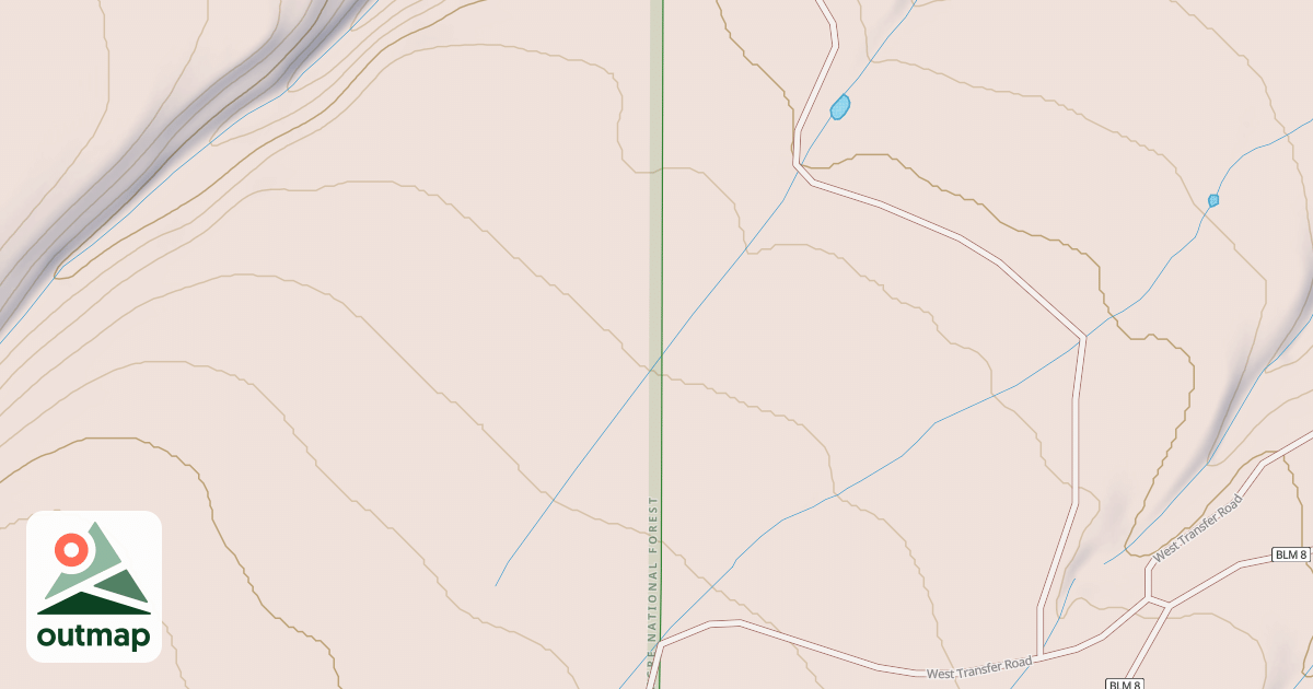 Map of BLM National GTLF Public Motorized Roads 4743aa23-c251-4400-974a-9c80eba39071