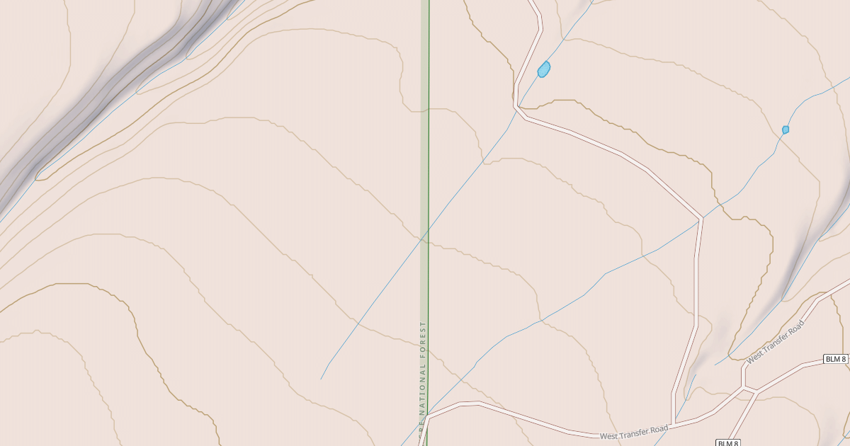 Map preview of BLM National GTLF Public Motorized Roads 4743aa23-c251-4400-974a-9c80eba39071