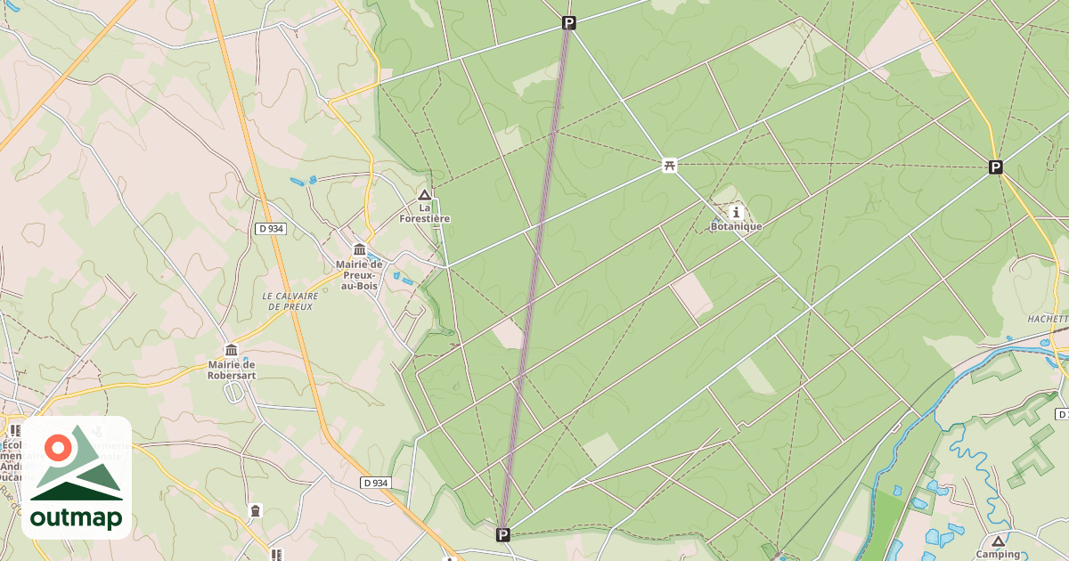 Map of Route Duhamel