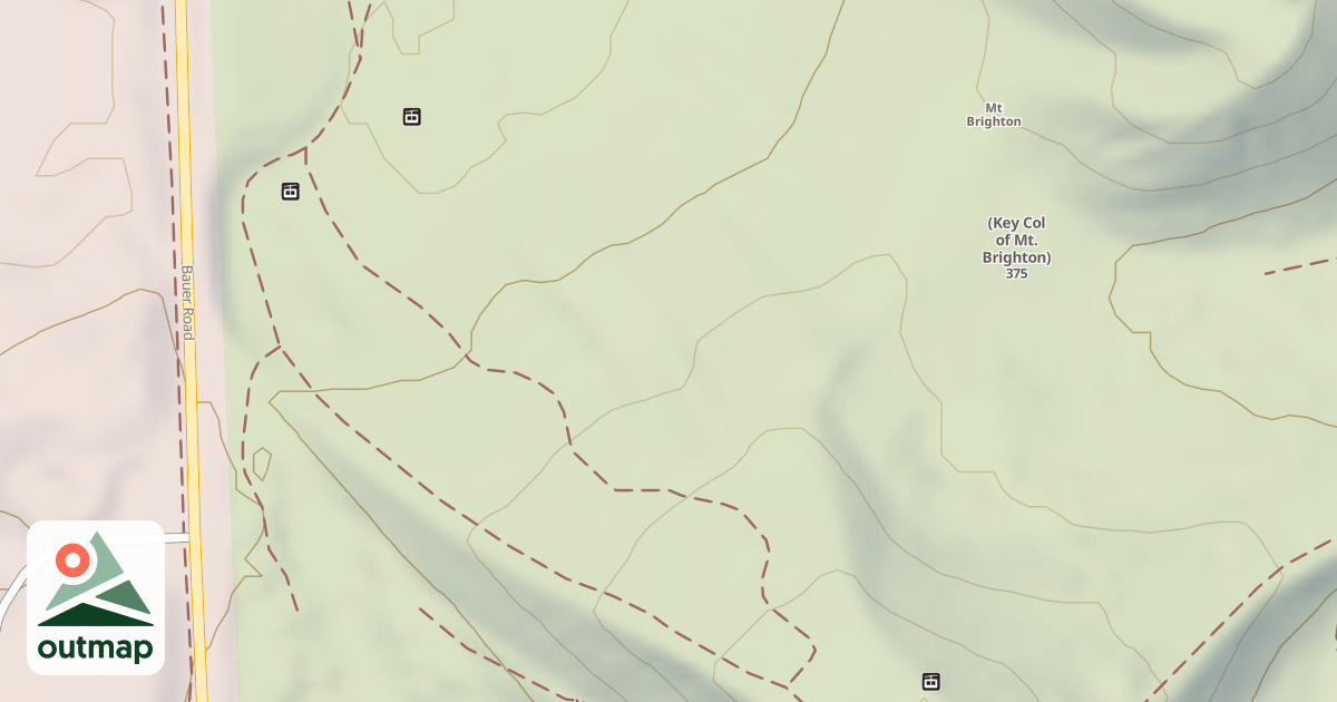 Map of Sawtooth Ridge