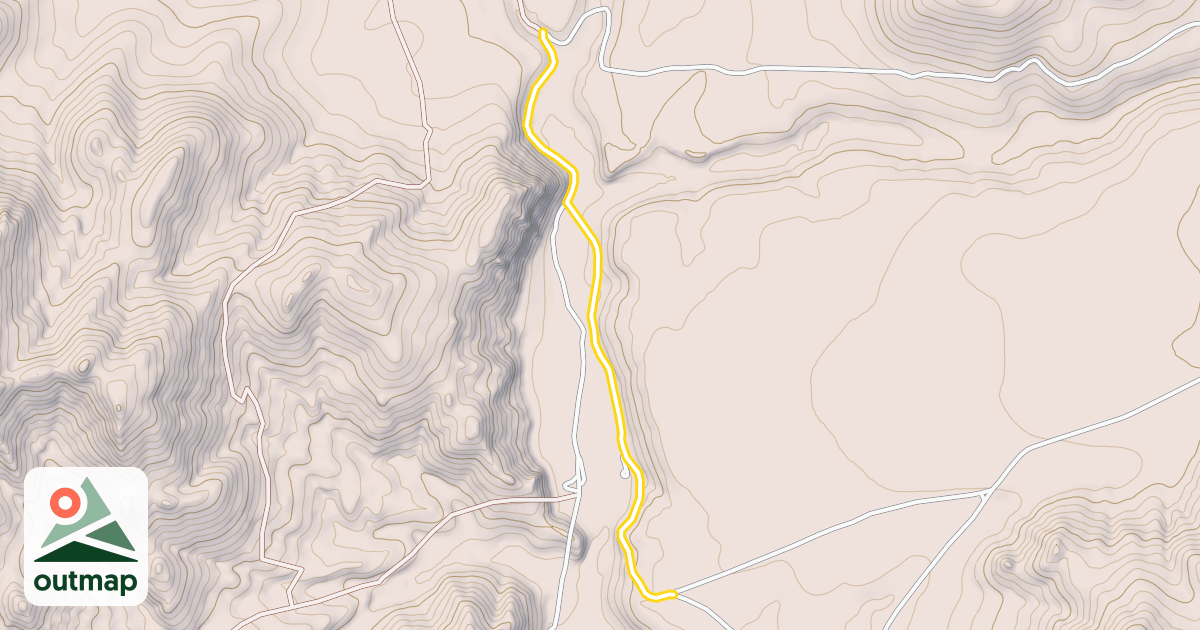 Map of Muldoon Canyon (Snowmobile)