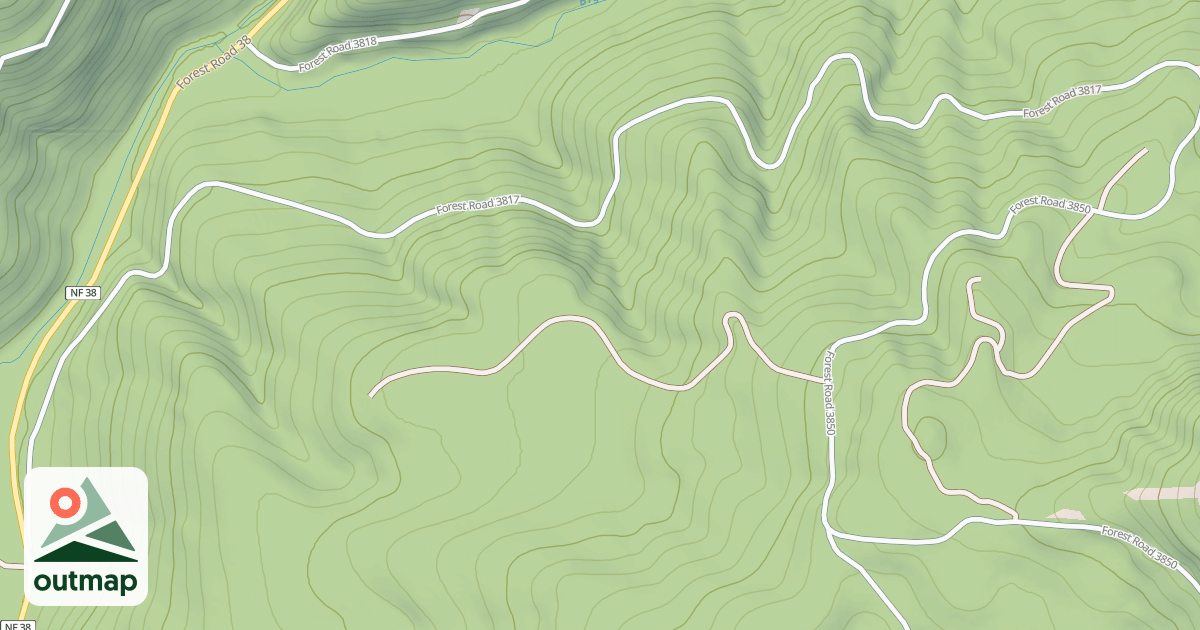Map of BEND CREEK - WASHBOARD