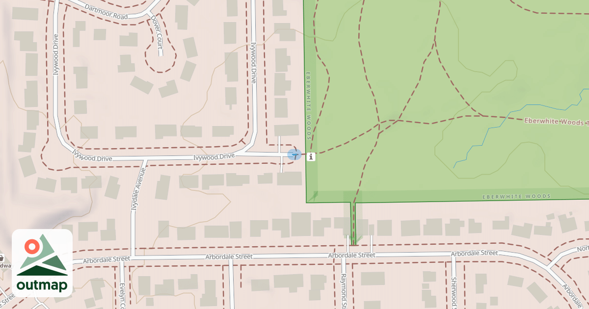 Map of Eberwhite Woods Trail