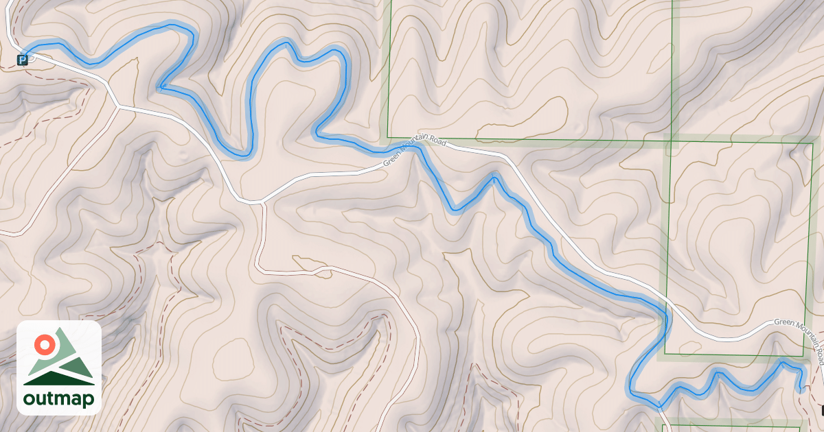 Map of Jack's Branch Loop - North
