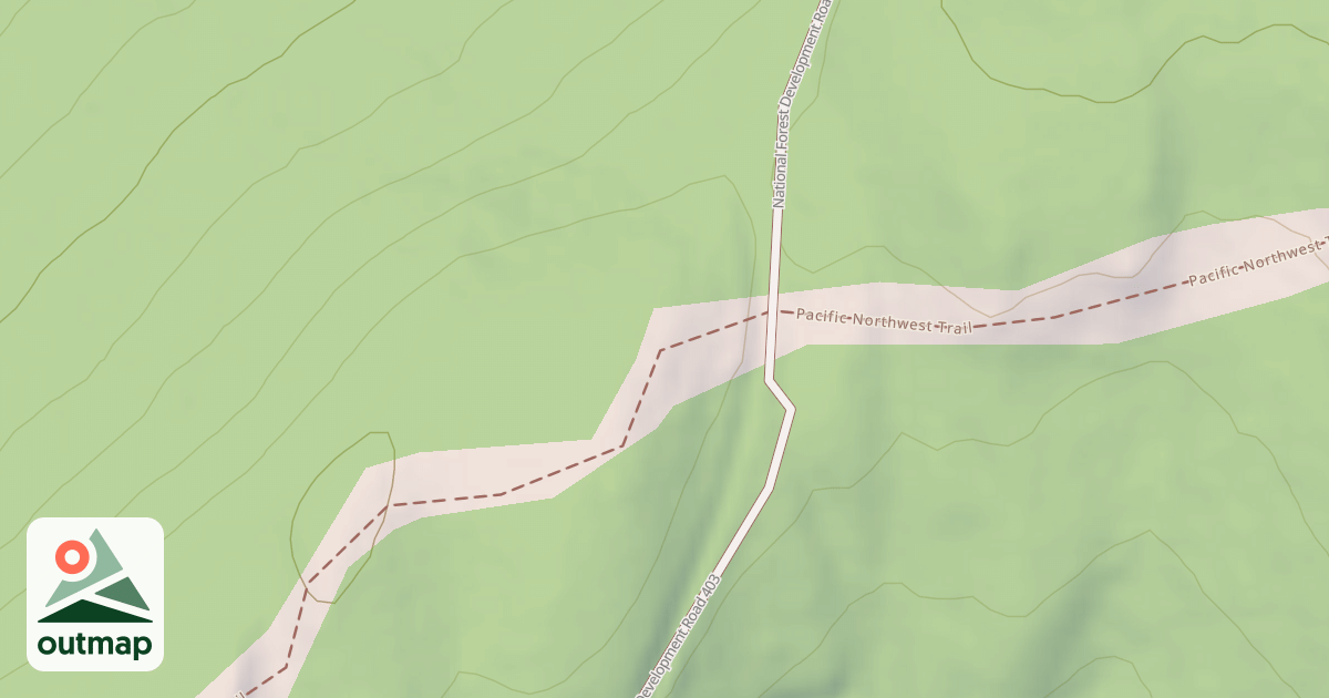 Map of Pacific Northwest National Scenic Trail