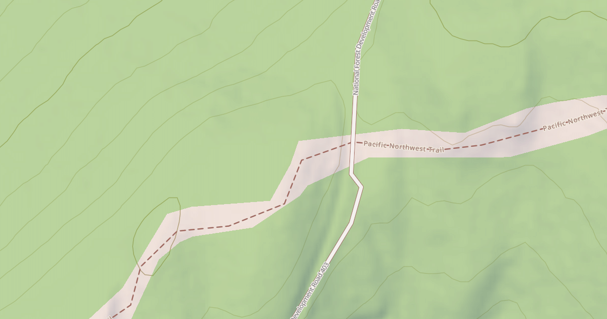 Map preview of Pacific Northwest National Scenic Trail