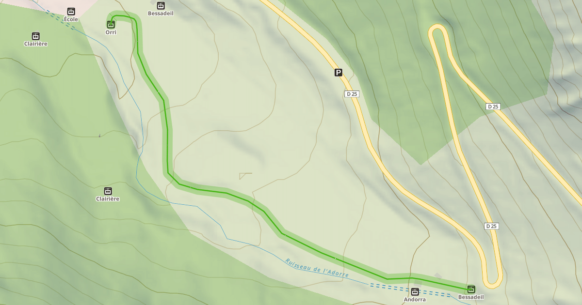 Map preview of Ruisseau