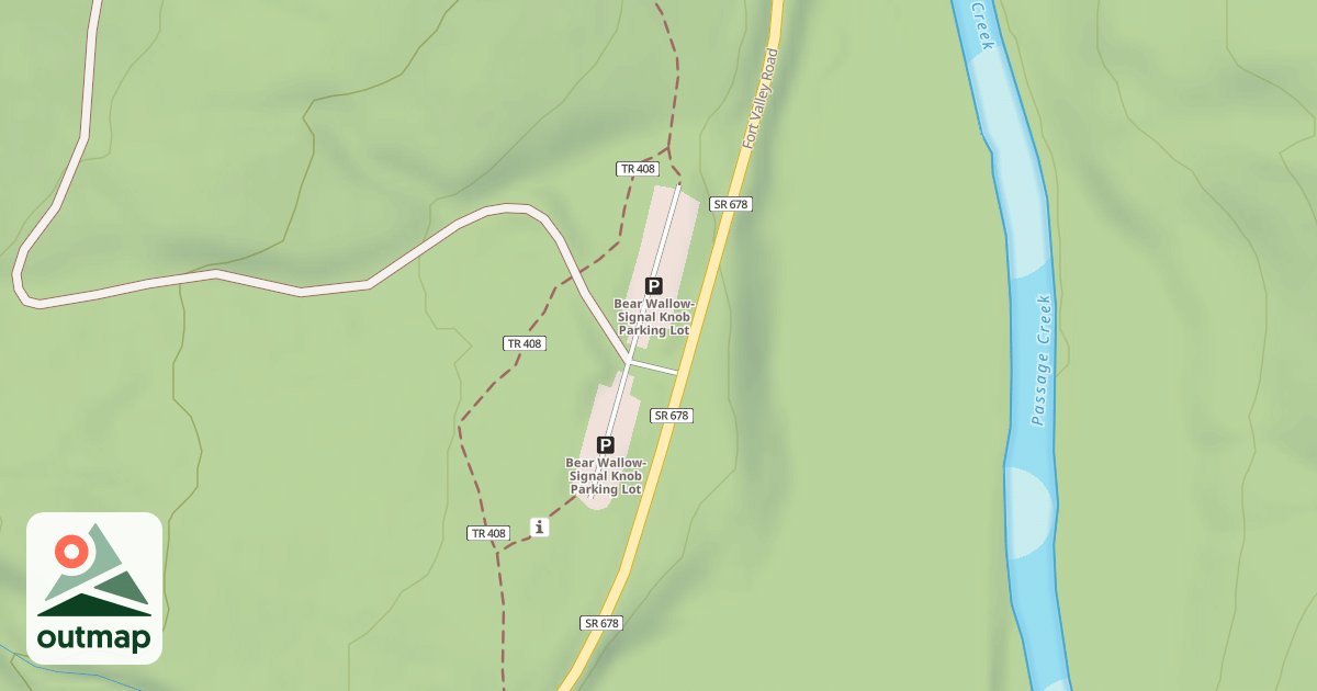 Map of SIGNAL KNOB - PARKING LOT