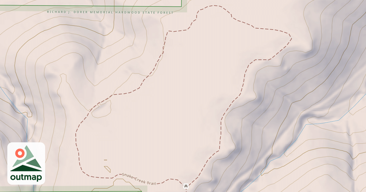 Map of Snake Creek Trail