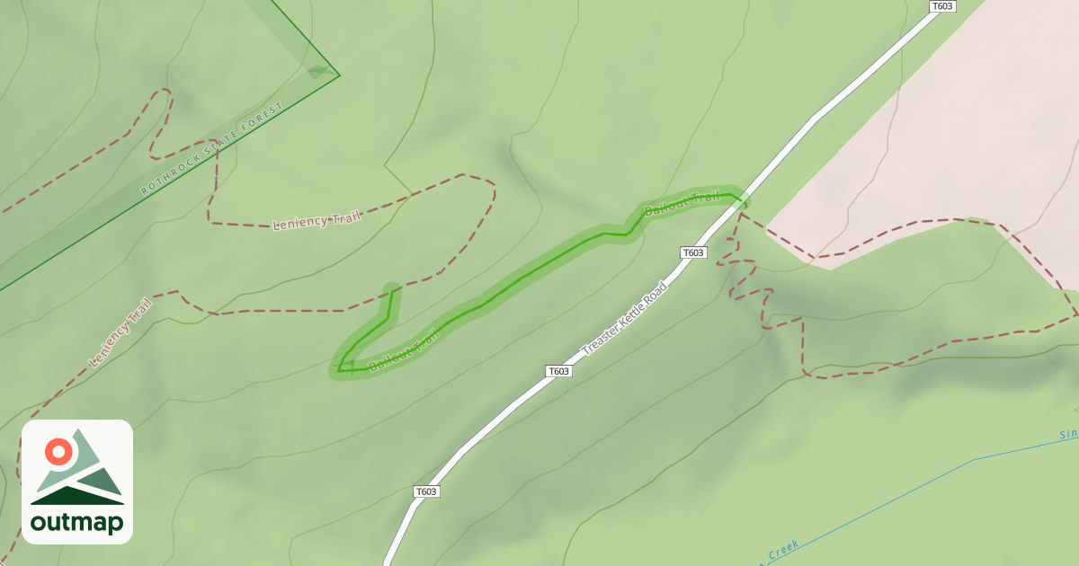 Map of Bailout Trail