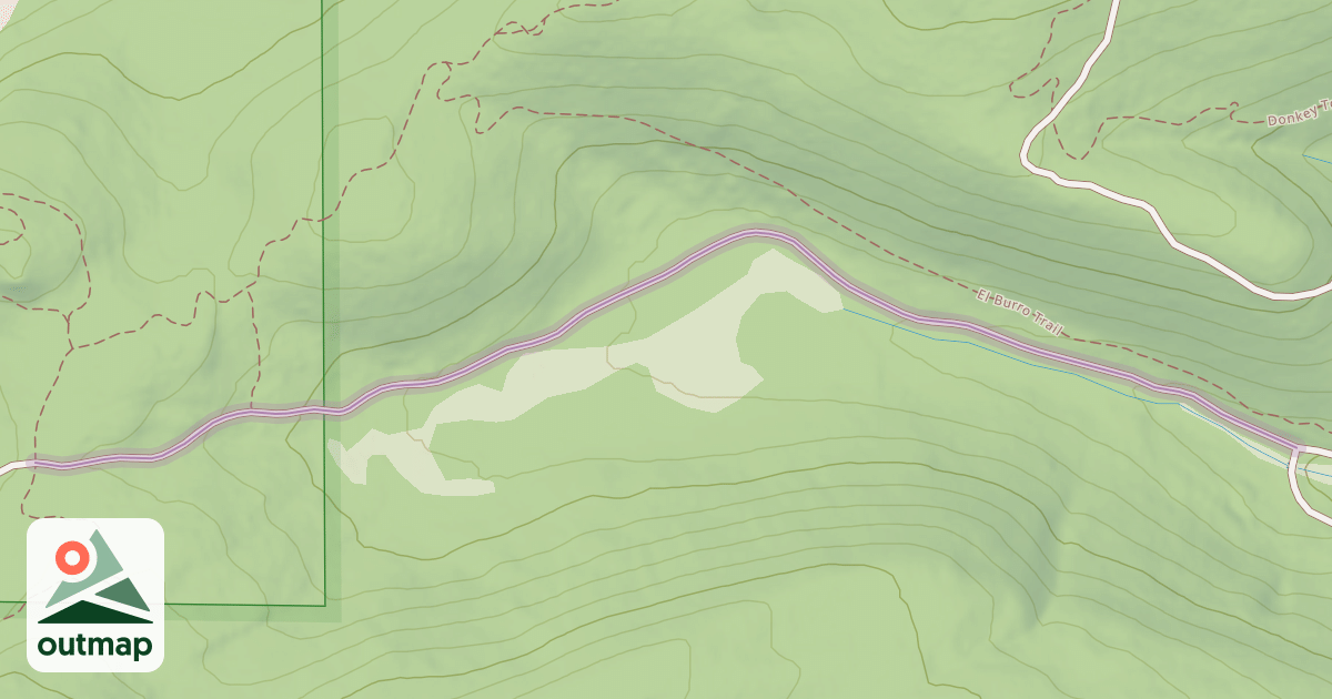 Map of Jackass Point Spur