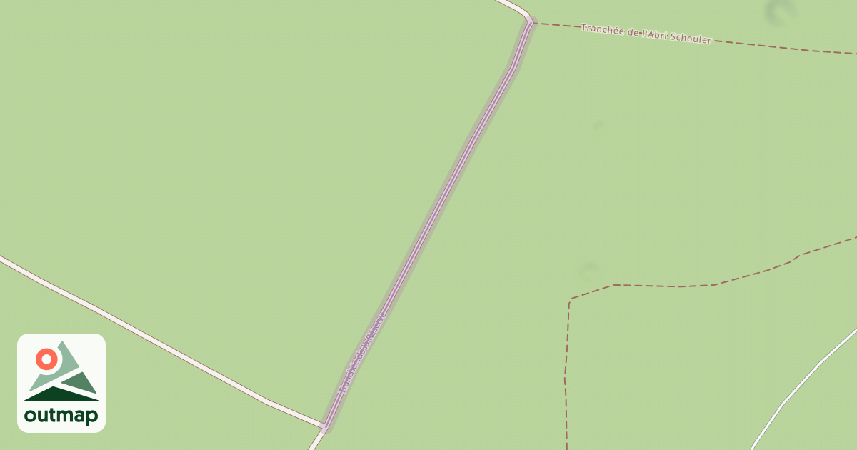 Map of Tranchée de la Réserve