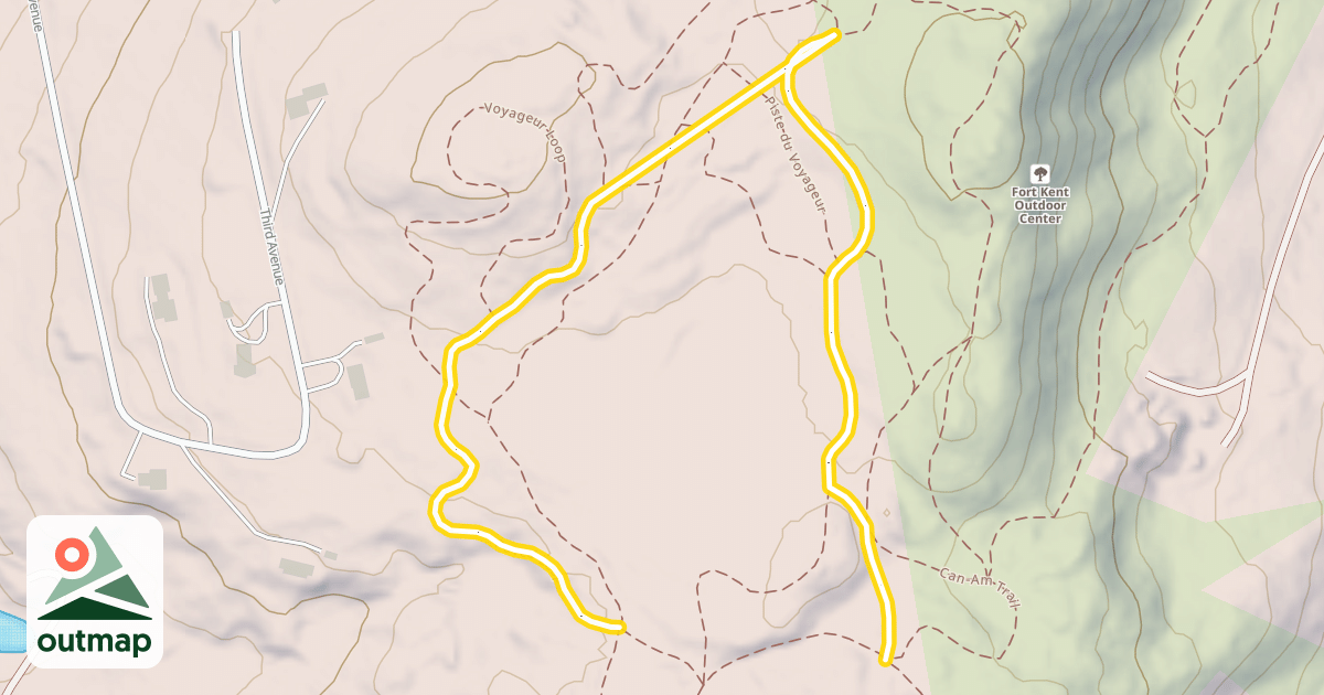 Map of Paved Loop