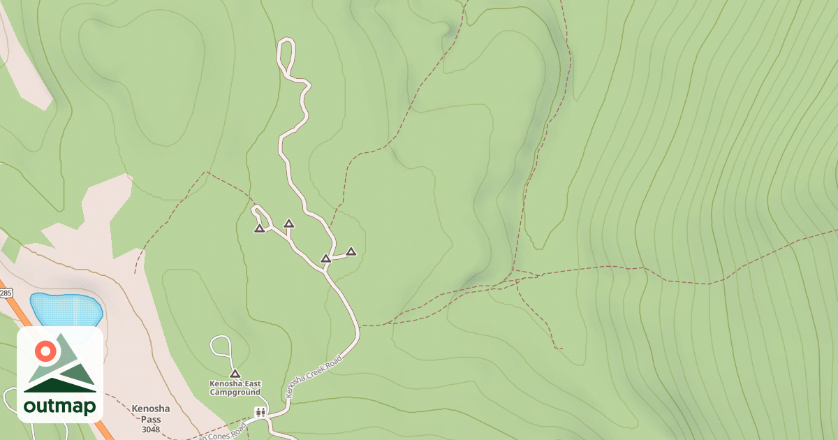 Map of KENOSHA CREEK