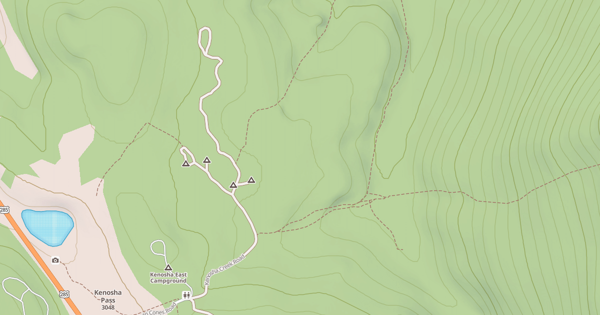 Map preview of KENOSHA CREEK
