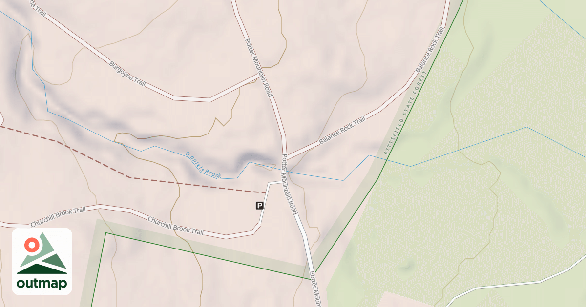 Map of Balance Rock Trail