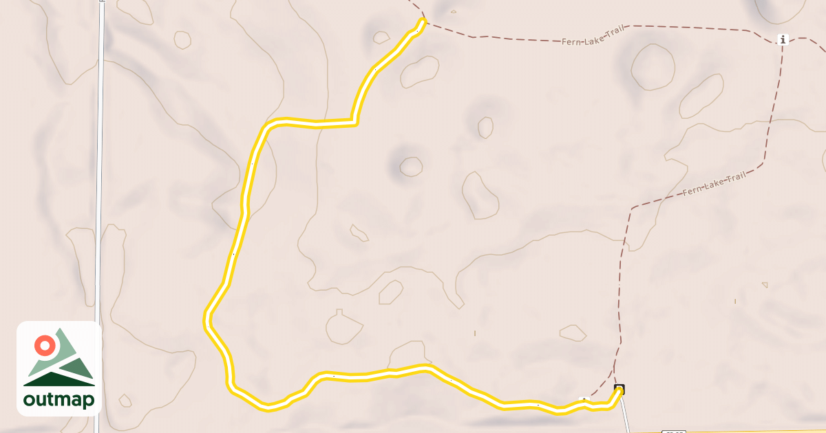 Map of Fern Lake Trail