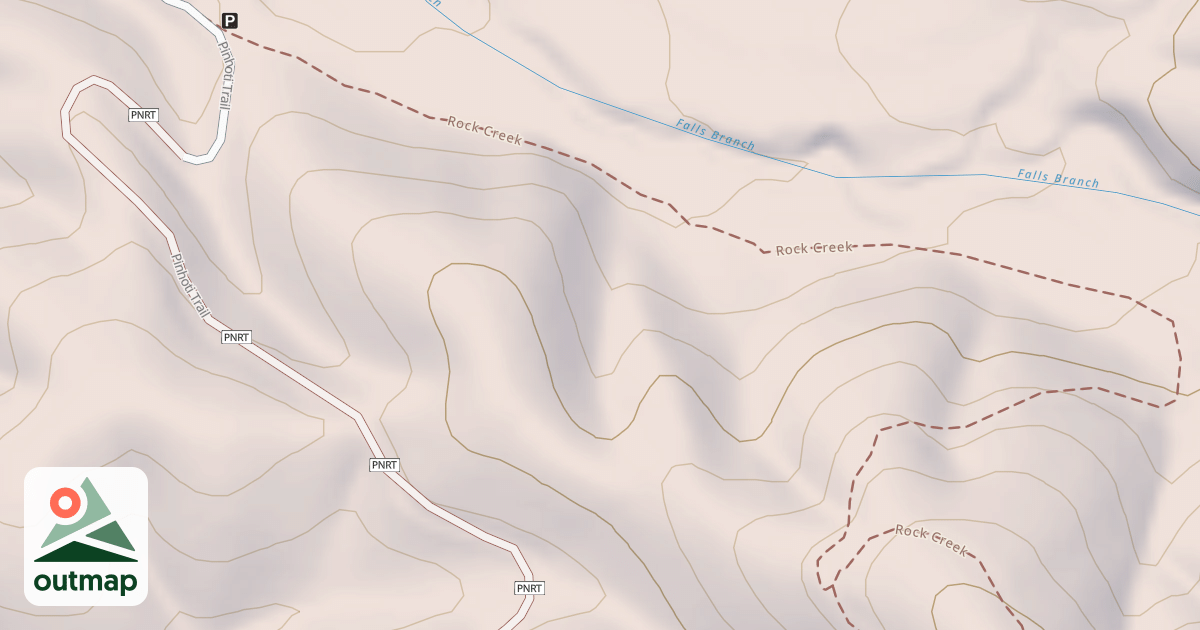 Map of USFS Motor Vehicle Use Map Trails 17445