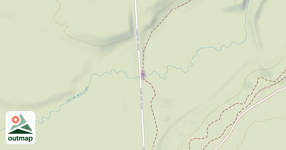 Map of Blue Trail