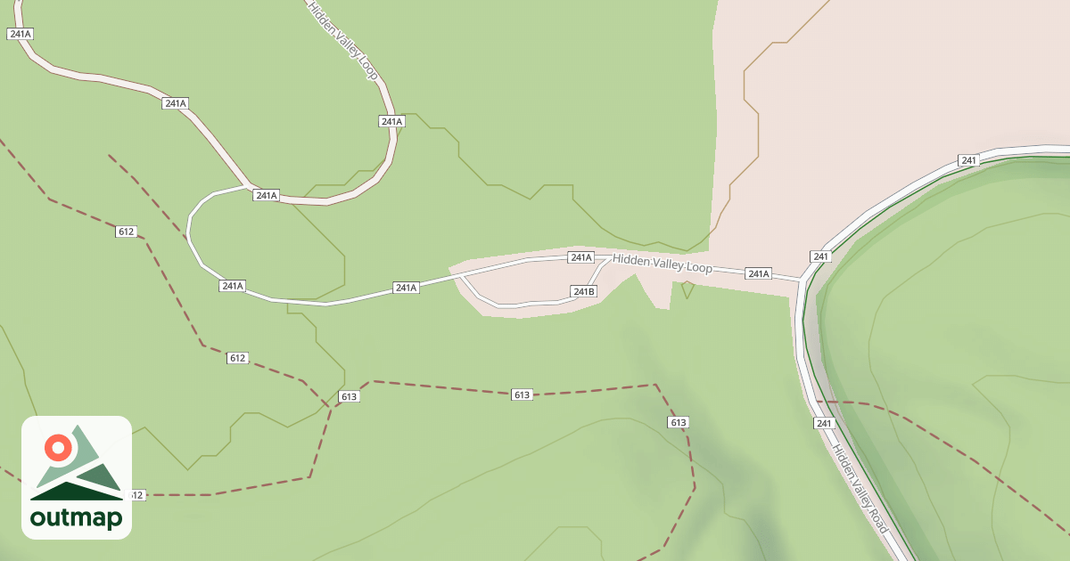 Map of HIDDEN VALLEY DUMPING STATION