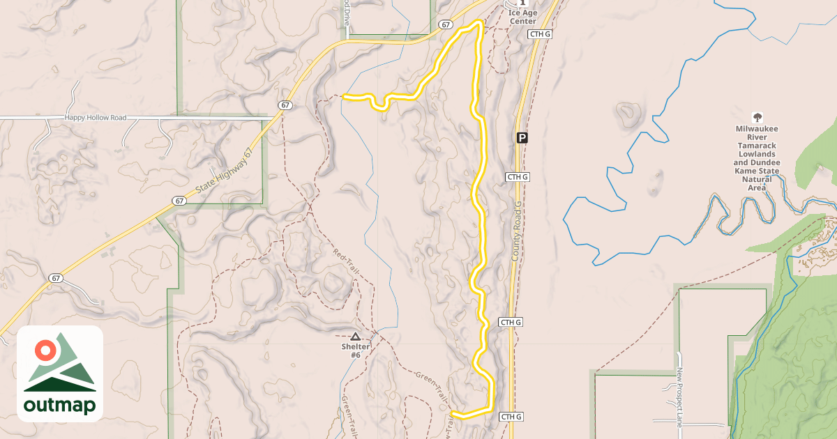 Map of Yellow Trail