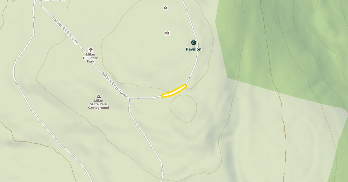 Map preview of Milan Hill Fire Tower