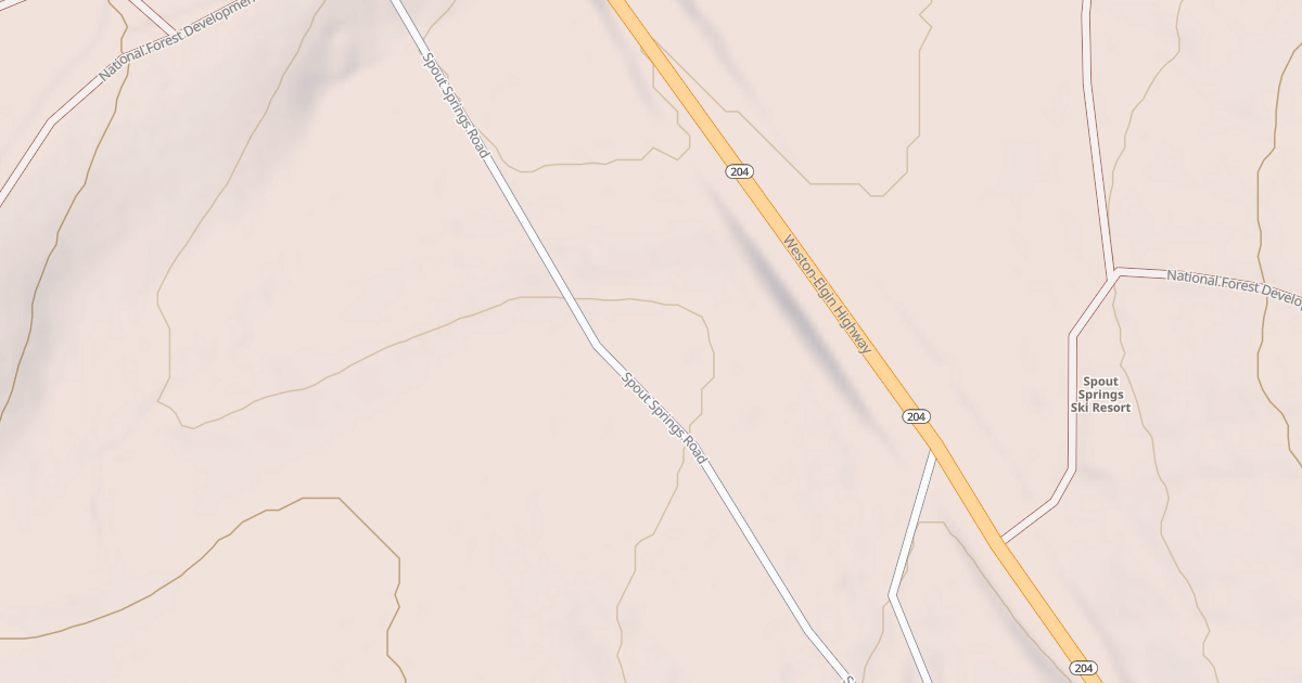 Map preview of SPOUT SPRGS REC RES HWY LOOP