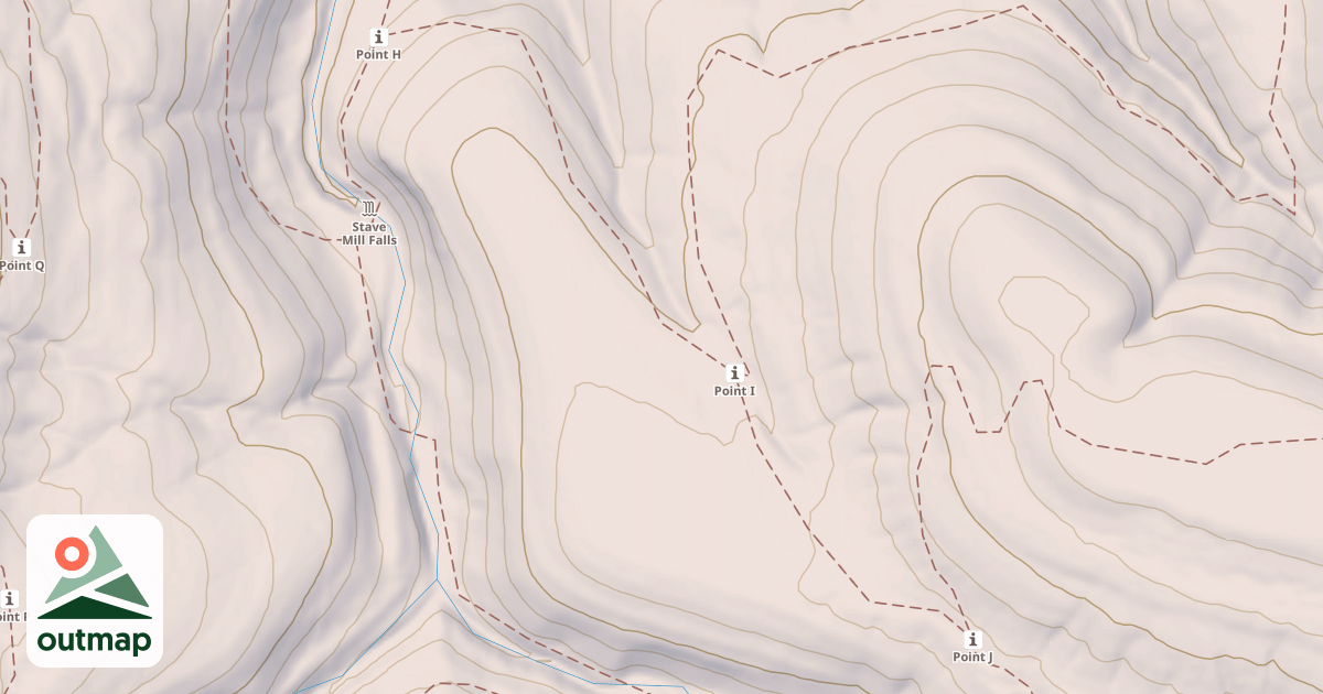 Map of Mg Stave Mill Falls