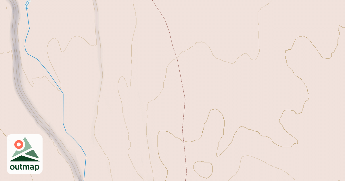 Map of Copper Lake Trail