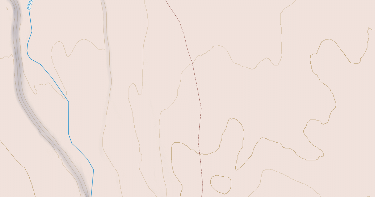 Map preview of Copper Lake Trail