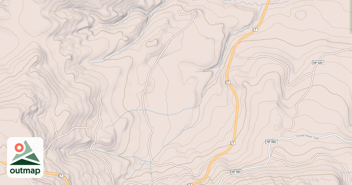 Map of USFS National Forest System Roads {88B32F73-122A-479B-ADE5-54DD34EF9737}