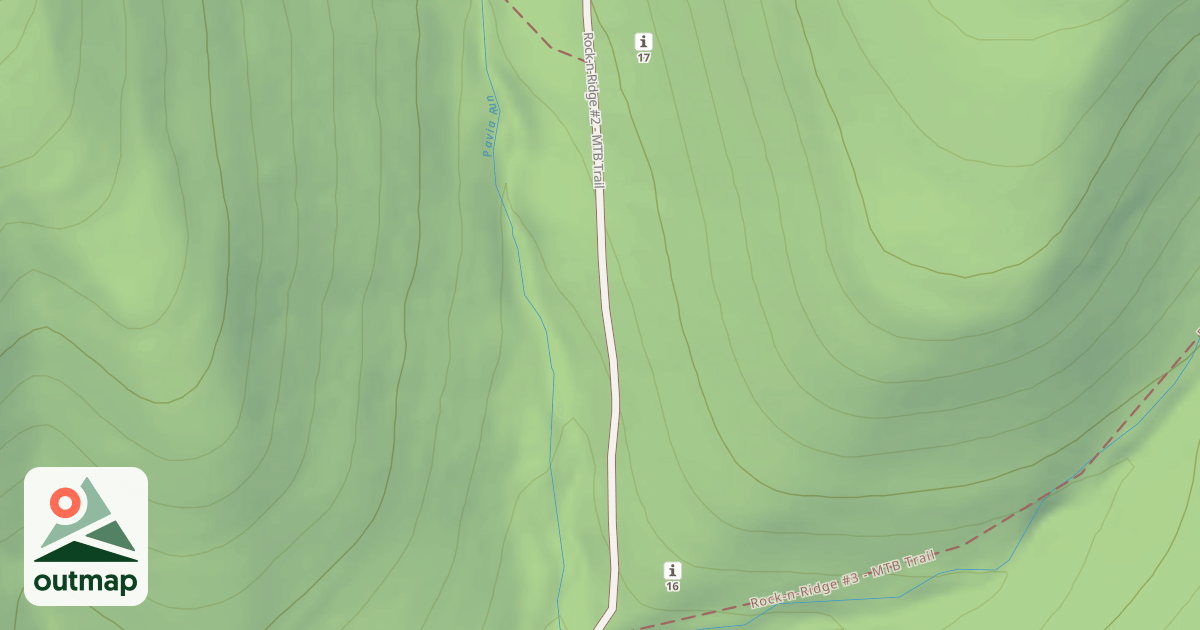 Map of Blue Knob State Park Trails