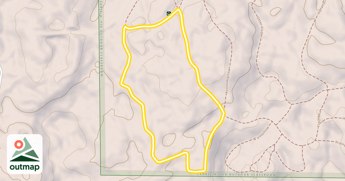 Map of Towering Pines Loop