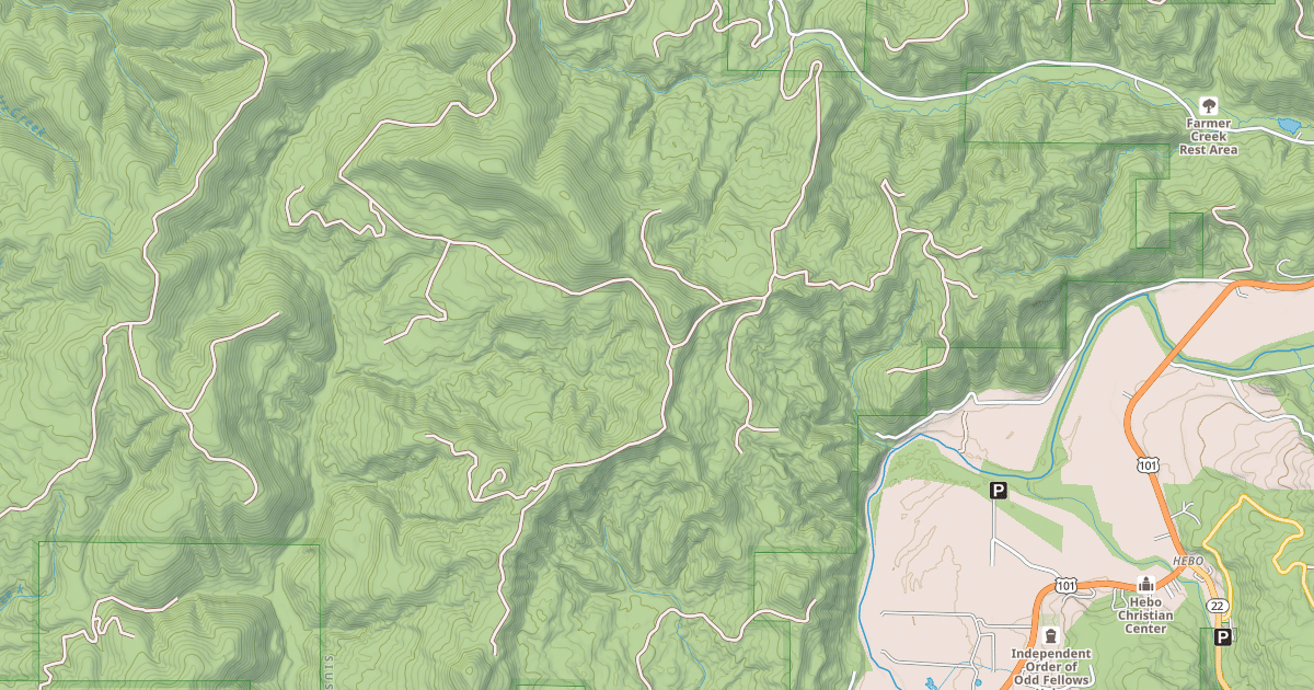 Map preview of ROUNDTOP