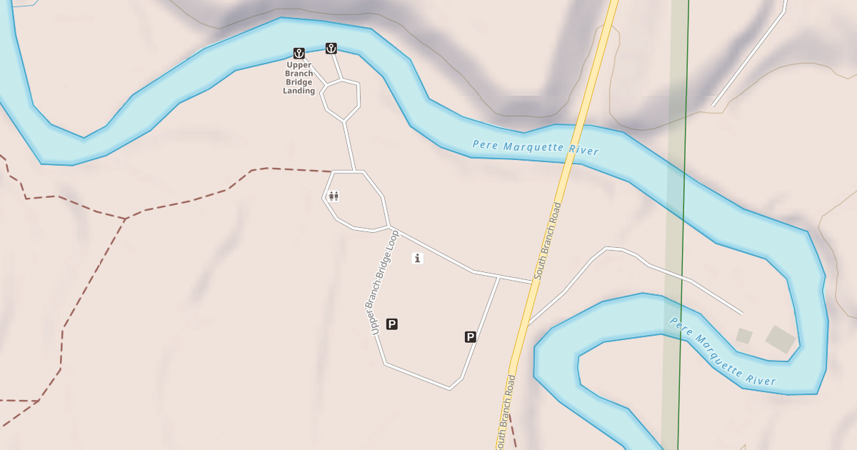 Map preview of UPPER BRANCH BRIDGE